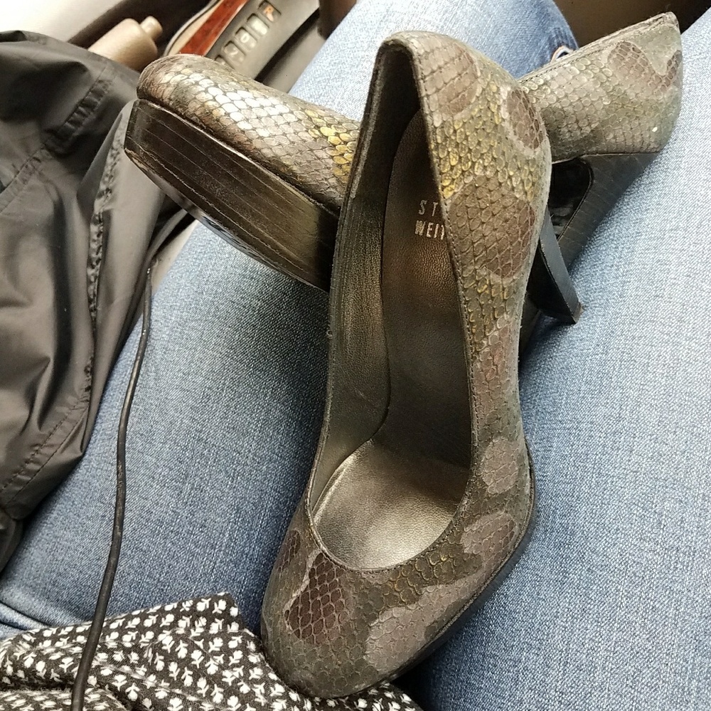 Stuart Weitzman Python Pumps - Picture 5 of 6
